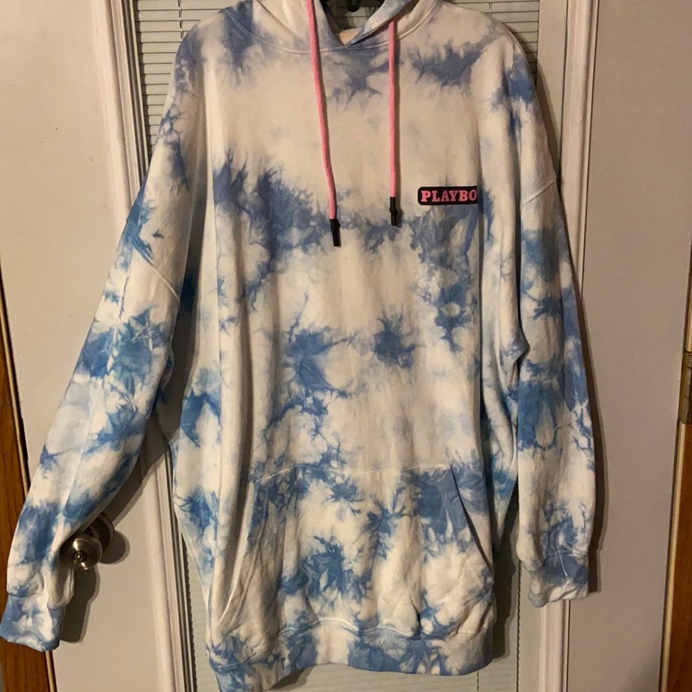 Playboy X Missguided Graphic Pullover Hoodie Dress